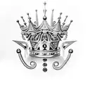 King's Crown tattoo design idea