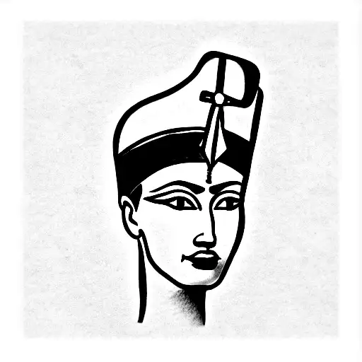 Nefertiti tattoo design idea