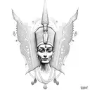 Nefertiti tattoo design idea
