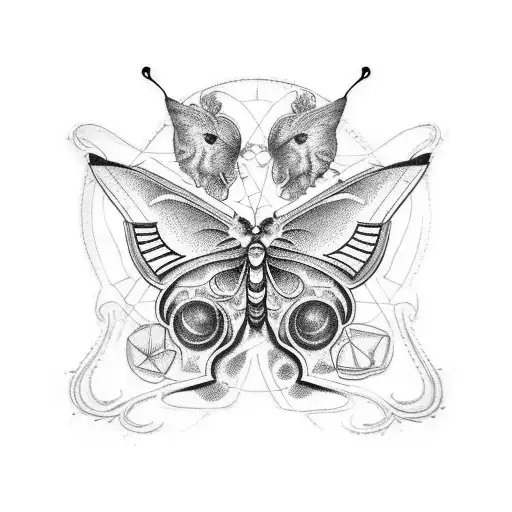  Patchwork tattoos all over the men torso in an antique or vintage style. Put a butterfly in the middle of the chest tattoo design idea