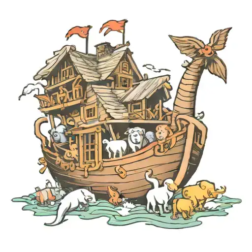 noah's ark tattoo design idea