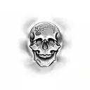 torso skull tattoo design idea