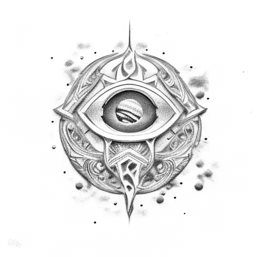 symbol jupiter tattoo design idea