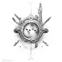 symbol jupiter tattoo design idea