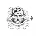 symbol jupiter tattoo design idea
