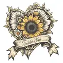 the value of the moment "now" faith in yourself strength of soul and will I can do everything I am strong Daisies Petersburg Kindness Heart Stars tattoo design idea
