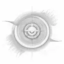 A minimalist sketch of a horseshoe sun and moon with delicate linework and shading tattoo design idea