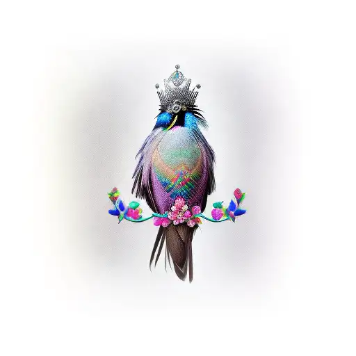 Victoria Crowned Pigeon tattoo design idea