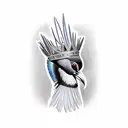 Victoria Crowned Pigeon tattoo design idea