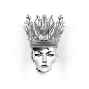 Victoria Crowned Pigeon tattoo design idea