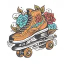skate tattoo design idea
