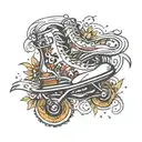 skate tattoo design idea