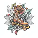 skate tattoo design idea