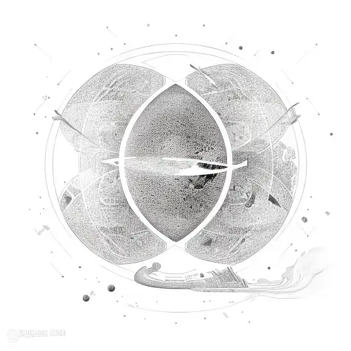 Planet Cell Vibrant tattoo design idea