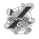 An economic graph shaped like a trampoline stamp that says "control tattoo design idea