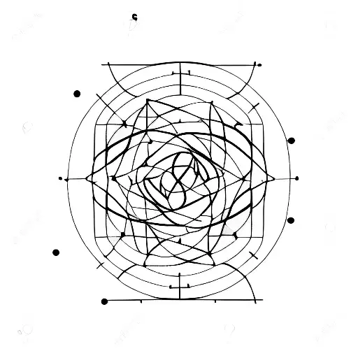 A minimalist tattoo of a graph with musical notes plotted as data points tattoo design idea