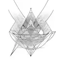 mathematical guitar tattoo design idea