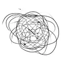 A minimalist tattoo of a graph with musical notes plotted as data points tattoo design idea