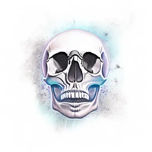 skull, motor steam punk tattoo design idea