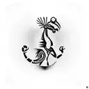 kokopelli tattoo design idea