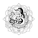 aum tattoo design idea