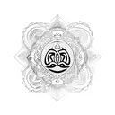 aum tattoo design idea