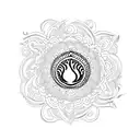 aum tattoo design idea