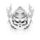 A & V forever together tattoo design idea