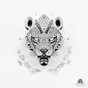 Aztec Jaguar  tattoo design idea