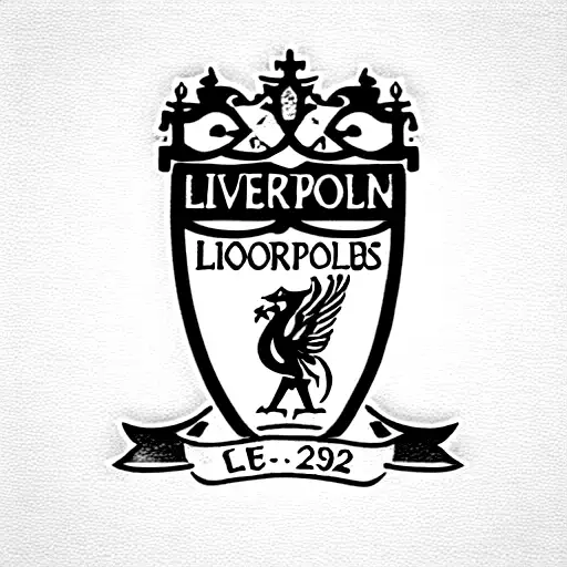 Liverpool fc, grayscale, tattoo design idea
