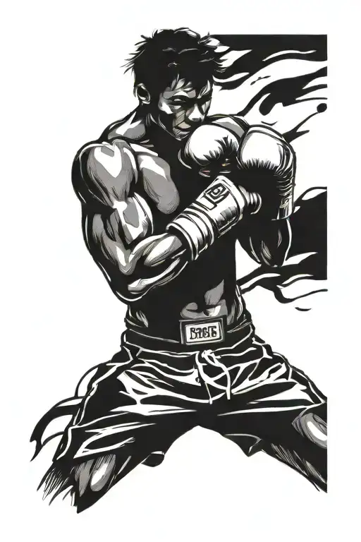Kickboxing tattoo design idea