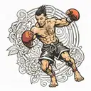 Kickboxing  tattoo design idea