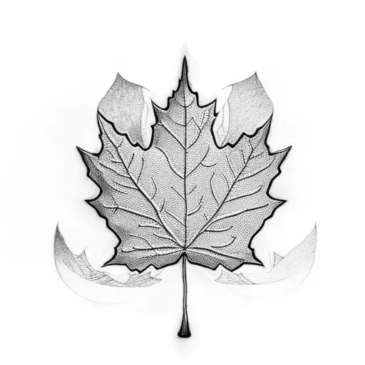 Maple Leaf tattoo design idea