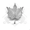 Maple Leaf tattoo design idea