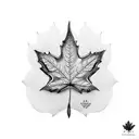 Maple Leaf tattoo design idea