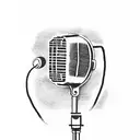 microphone  tattoo design idea