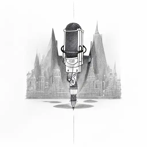 A singing hammer tattoo design idea