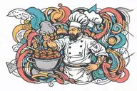 Chef tattoo design idea