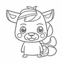 goldie animal crossing head  tattoo design idea
