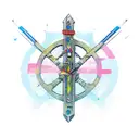 crossbow  tattoo design idea