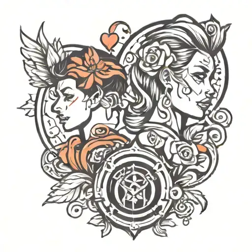 matching gym couple tattoo tattoo design idea
