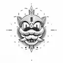 Mario Bros tattoo design idea