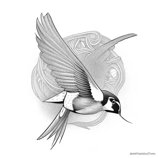 Swallow Bird tattoo design idea