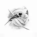 Swallow Bird tattoo design idea
