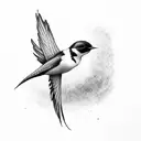 Swallow Bird tattoo design idea