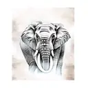 elephant's  tattoo design idea