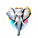elephant's  tattoo design idea