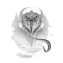 fishing hunting  tattoo design idea