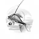 fishing hunting  tattoo design idea