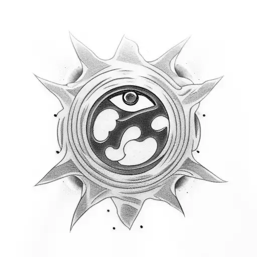 naruto seal with itachi's sharingan sleeve  tattoo design idea